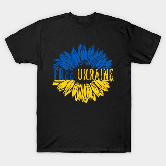 Free Ukraine T-Shirt by Fashion planet